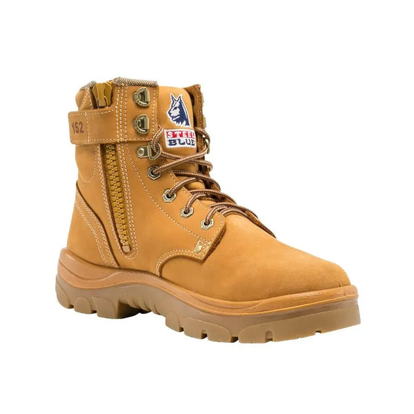 Steel Blue Argyle Nitrile Zip/Lace Safety Boot - 322152