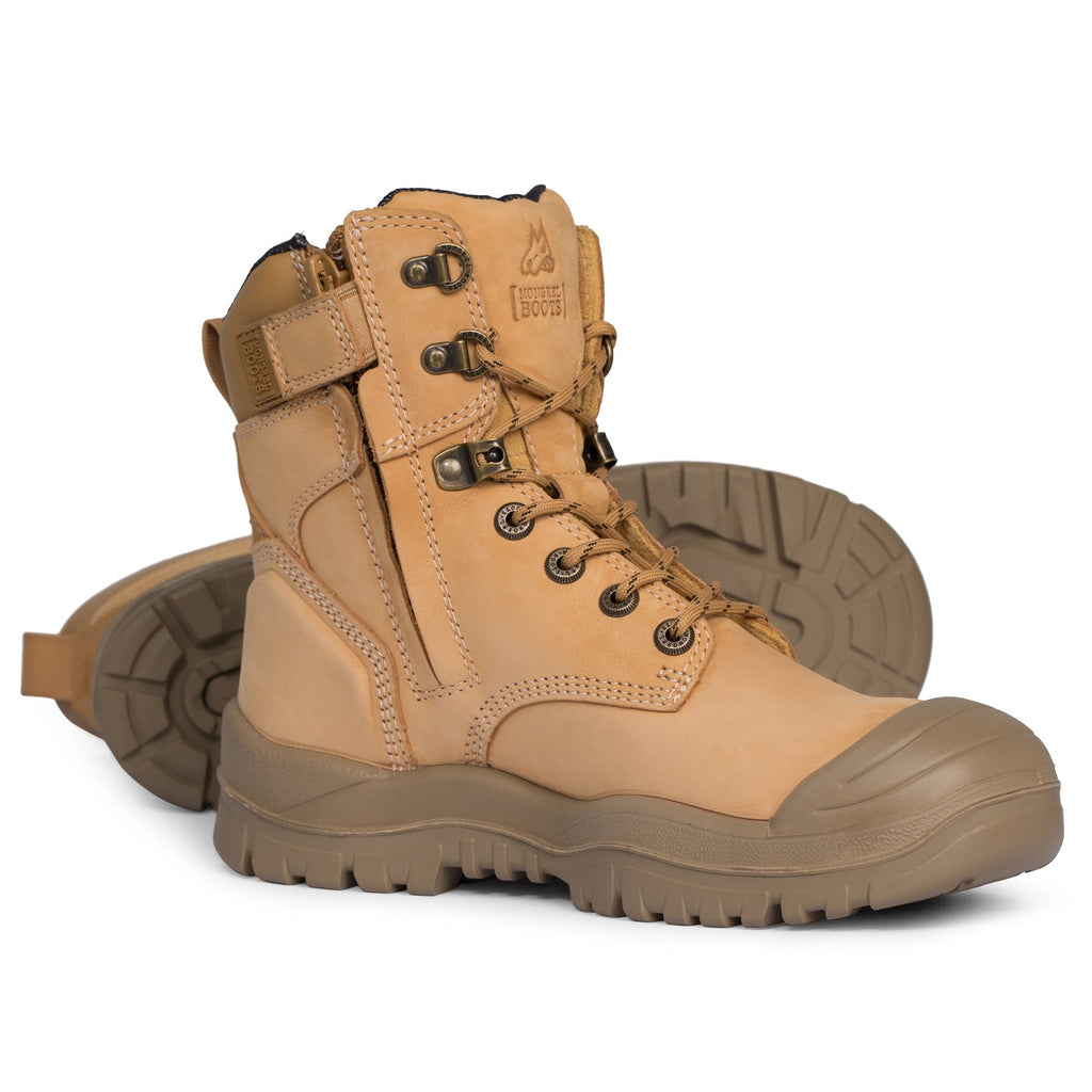 Mongrel High Leg Vibram Lace/Zip Safety Boot + Scuff - 561050