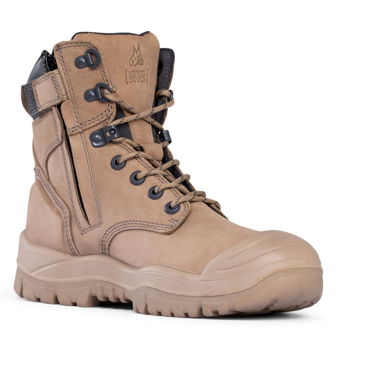 Mongrel High Leg Vibram Lace/Zip Safety Boot + Scuff - 561060