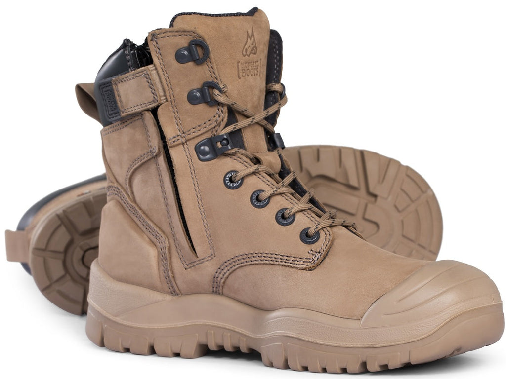 Mongrel High Leg Vibram Lace/Zip Safety Boot + Scuff - 561060
