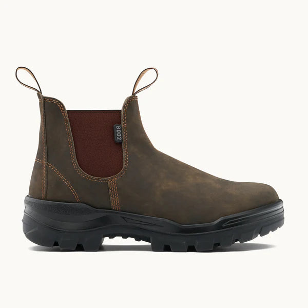 Blundstone RotoFlex Water-Resistant Nubuck Elastic Side Safety Boot - 8002