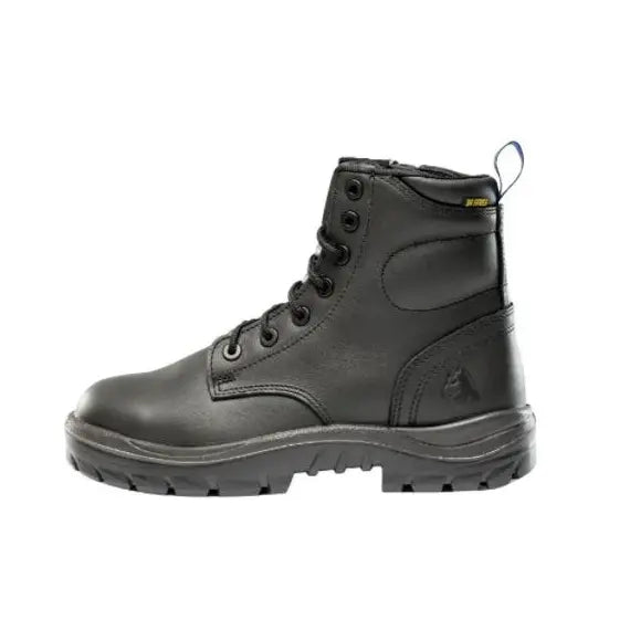 Steel Blue Argyle Zip/Lace Caustic Rubber Safety Boot - 822314