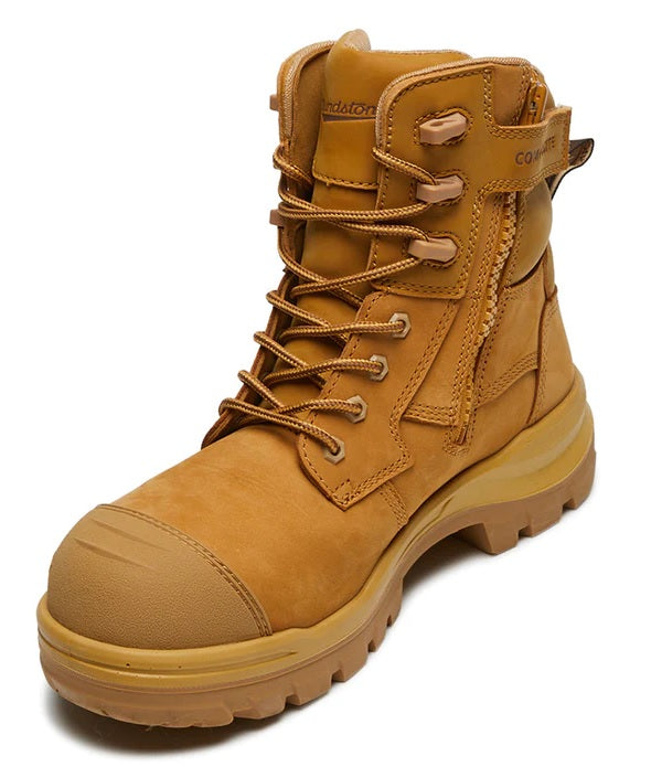 Blundstone Rotoflex Nubuck Zip/Lace Safety Boot - 8560