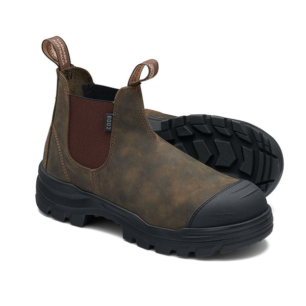 Blundstone RotoFlex Water-Resistant Nubuck Elastic Side Safety Boot - B8002