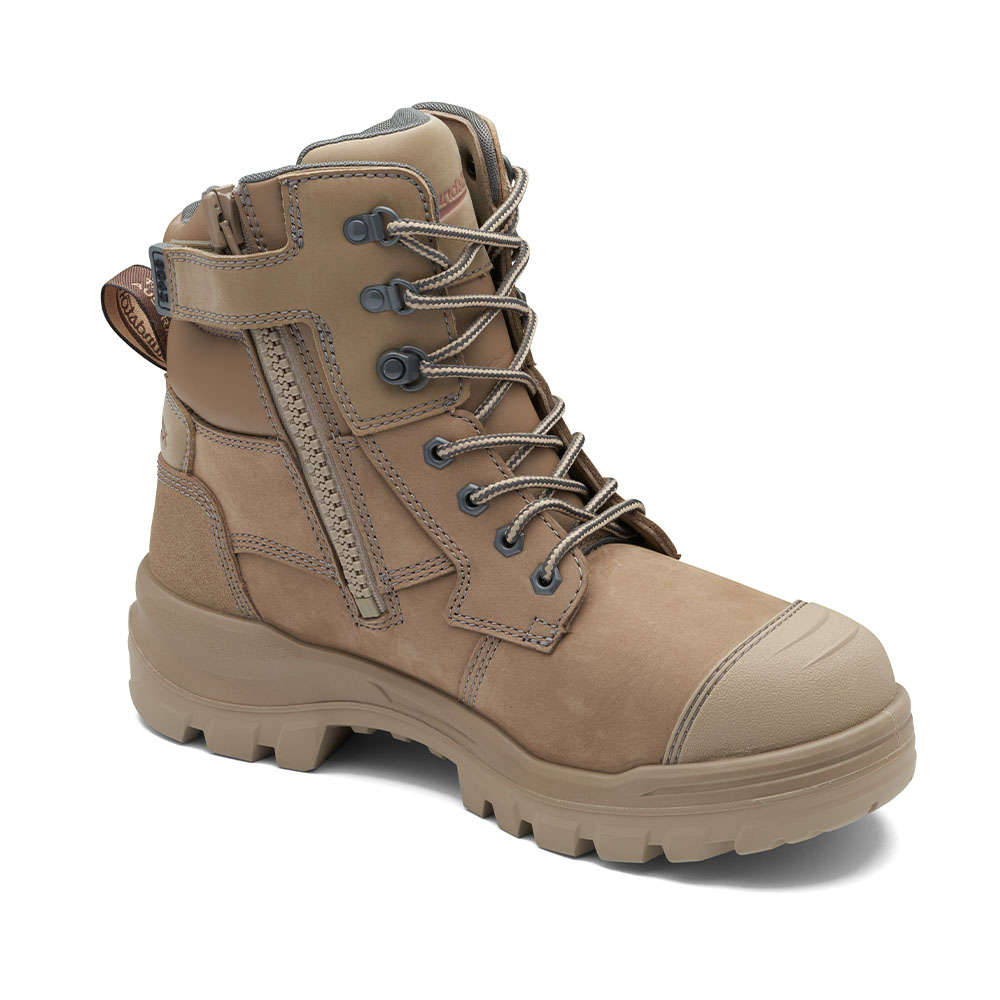 Blundstone RotoFlex Leather Zip/Lace Safety Boot - B8063