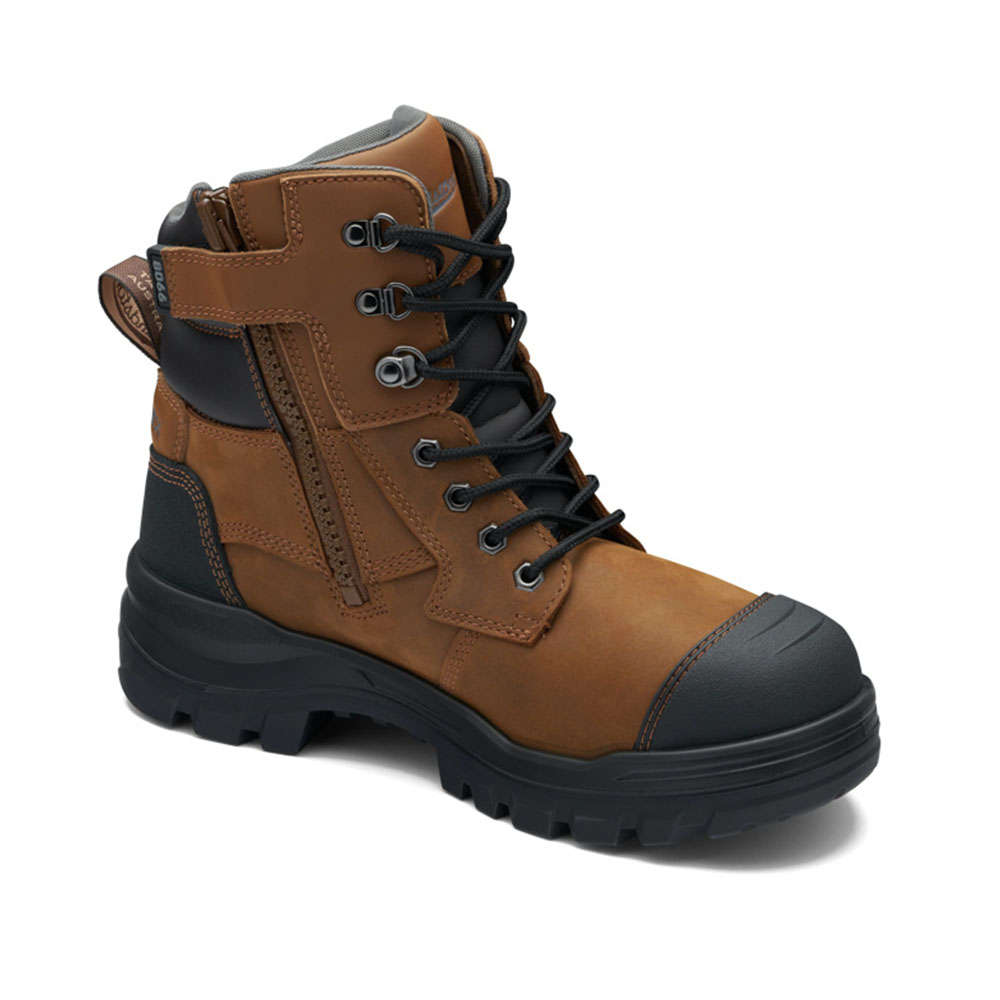 Blundstone RotoFlex Leather Zip/Lace Safety Boot - B8066