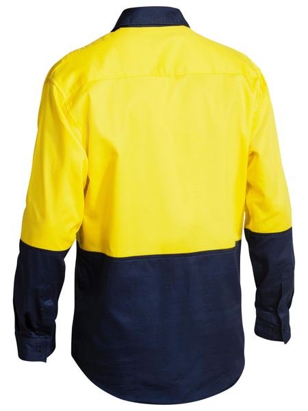 Bisley HiVis Closed Front Drill Shirt - BSC6267