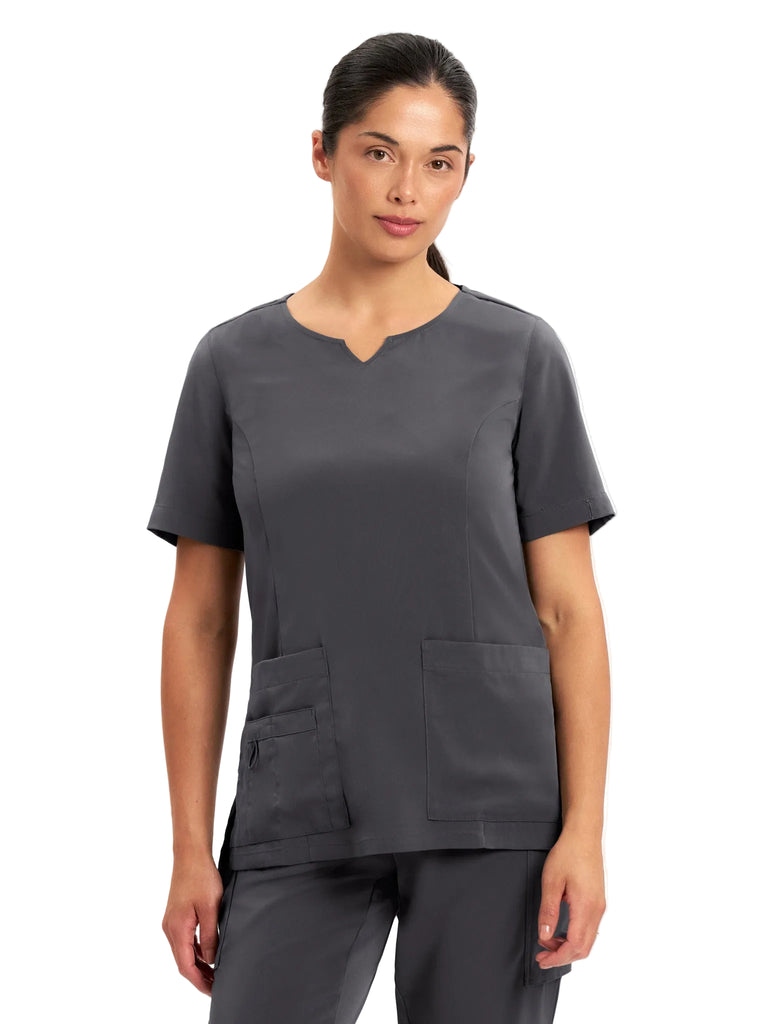 inaura: Ladies Avery Round Neck Scrub Top - CST942LS