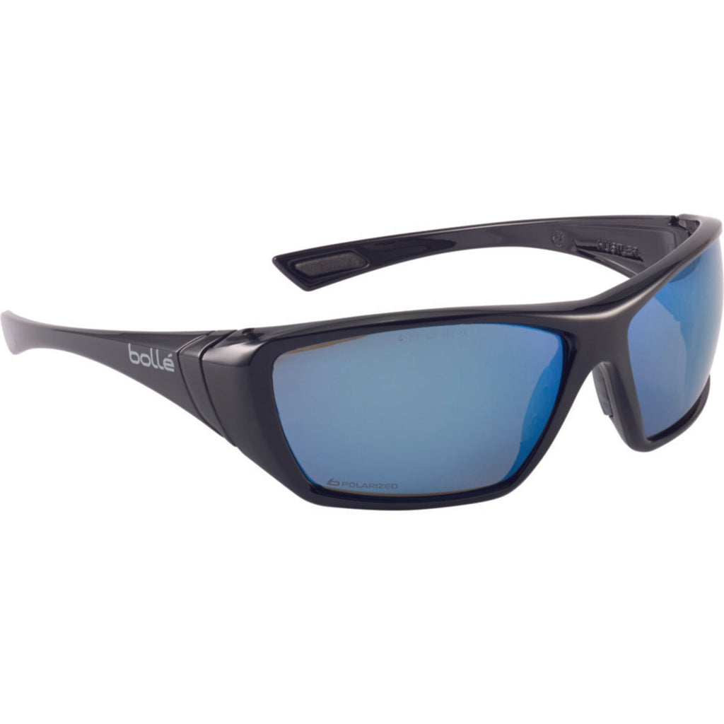 Bolle Safety Glasses Hustler Polarised Blue Mirror Lens - 1652618