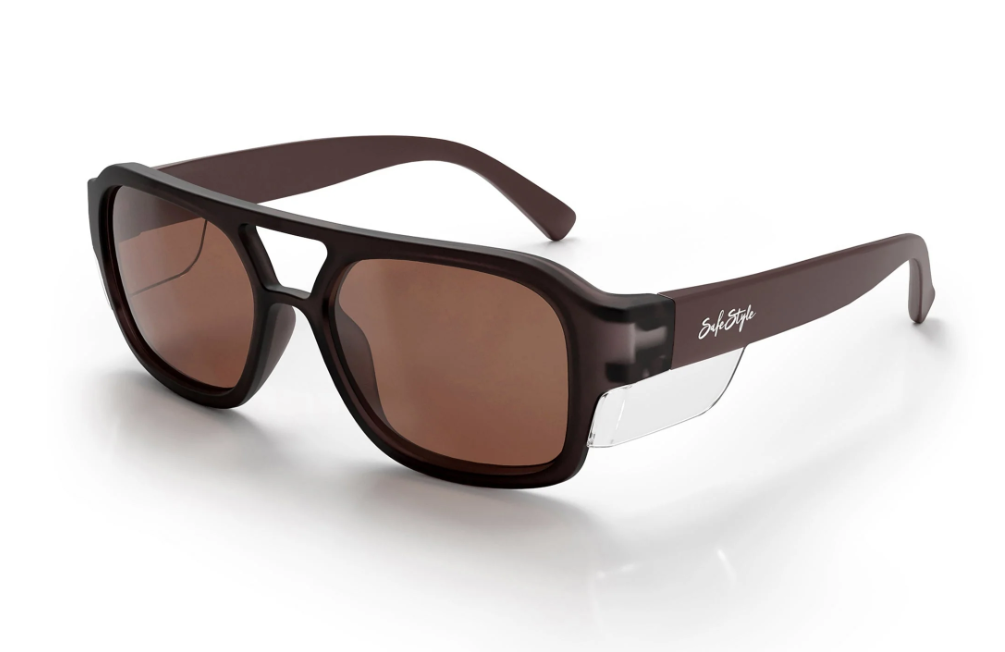 SafeStyle Skylines Chocolate Frame/Brown Polarised Lens