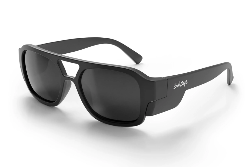 SafeStyle Skylines Matte Black Frame/Grey Polarised Lens