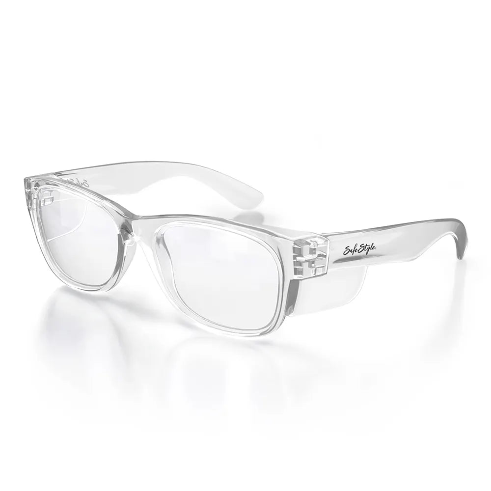 Safe Style Classics Clear Frame/Clear Glasses UV400