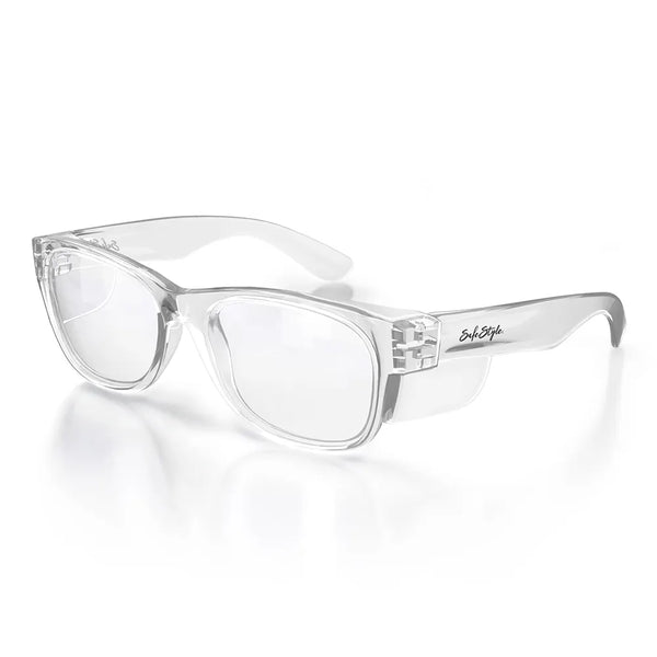 Safe Style Classics Clear Frame/Clear Glasses UV400